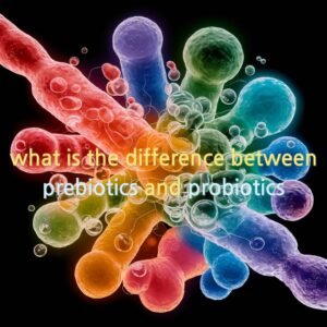 what is the difference between prebiotics and probiotics